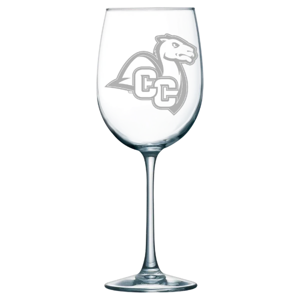Connecticut College Polar Camel 19 oz. Wine Glass