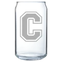 Cornell College Polar Camel 16 oz. Can Glass