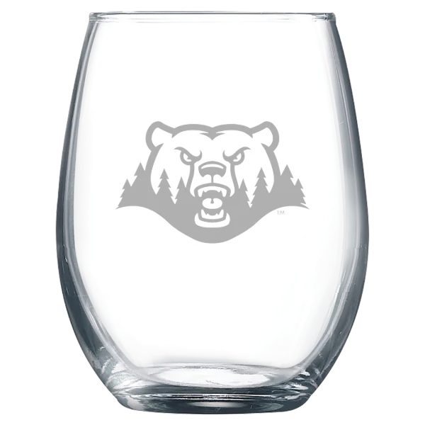 Crown College (Minnesota) Polar Camel 9 oz. Stemless Wine Glass