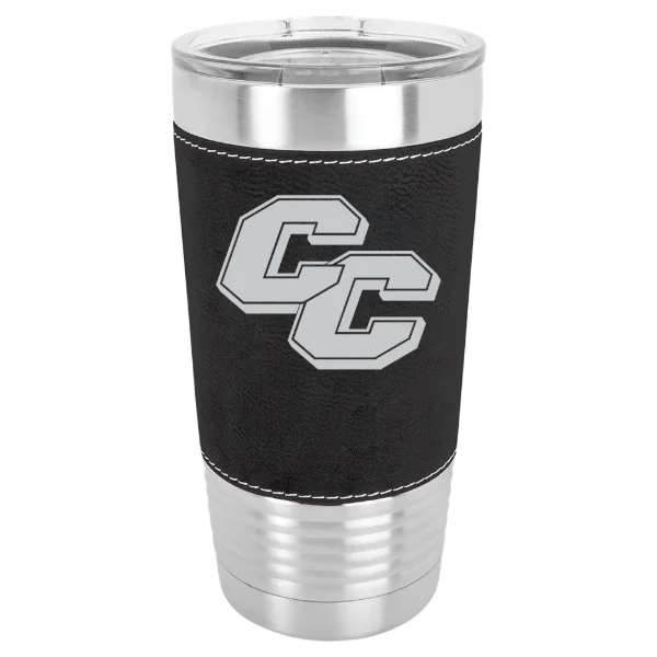 Curry College Polar Camel 20 oz. Leatherette Grip Tumbler with Standard Lid