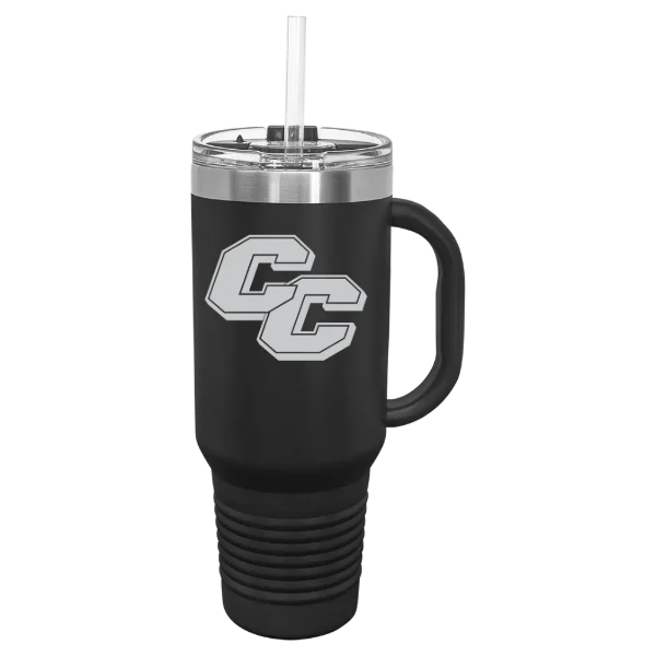 Curry College Polar Camel 40 oz. Travel Mug with Snap Lid & Straw