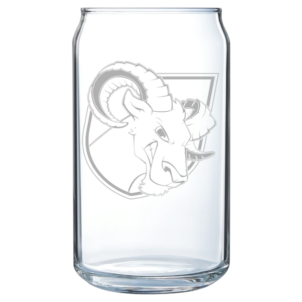 Delaware Valley University Polar Camel 16 oz. Can Glass