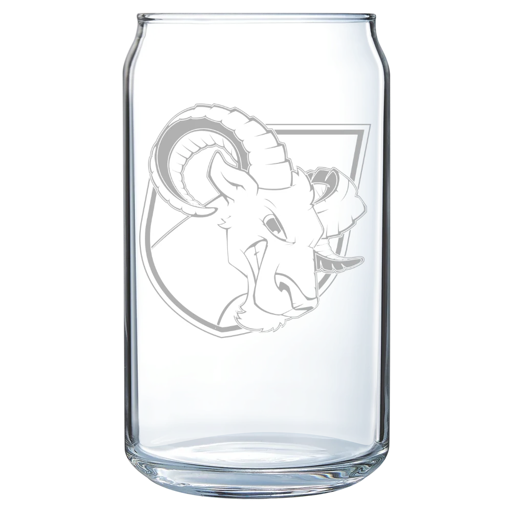 Delaware Valley University Polar Camel 16 oz. Can Glass