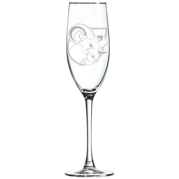 Delaware Valley University Polar Camel 8 oz. Champagne Flute