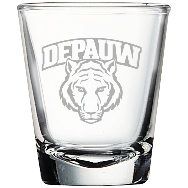 DePauw University Polar Camel 1.7 oz. Shot Glass