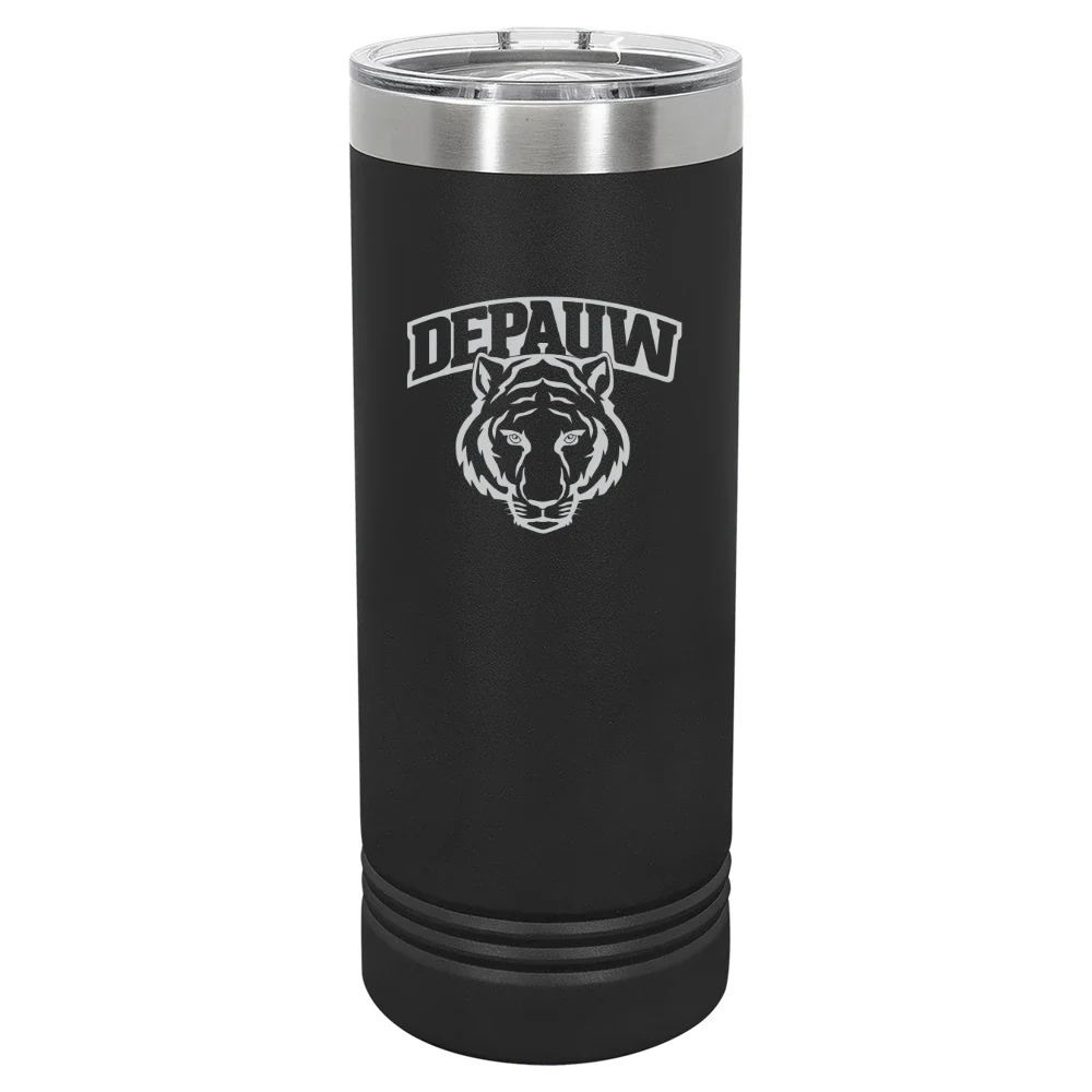 DePauw University Polar Camel 22 oz. Skinny Tumbler with Slider Lid