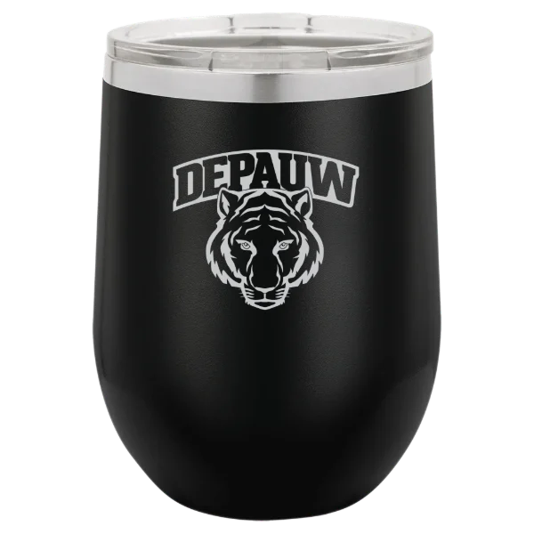 DePauw University Polar Camel 12 oz. Stemless Wine Tumbler