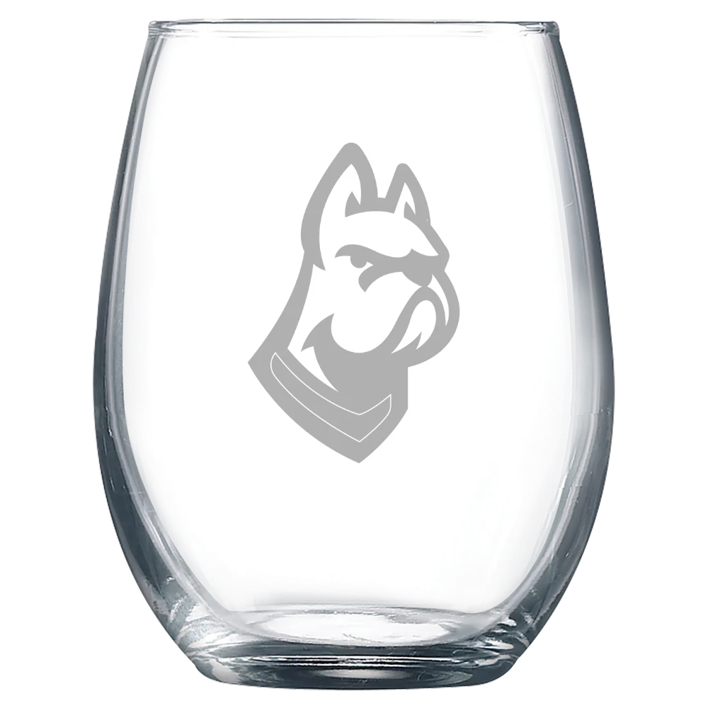 DeSales University Polar Camel 9 oz. Stemless Wine Glass