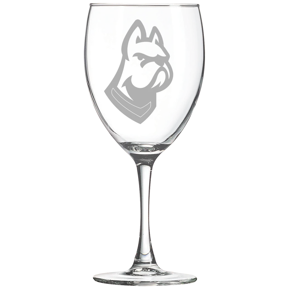 DeSales University Polar Camel 10 1/2 oz. Wine Glass