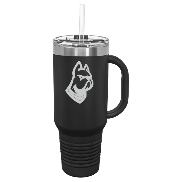 DeSales University Polar Camel 40 oz. Travel Mug with Snap Lid & Straw