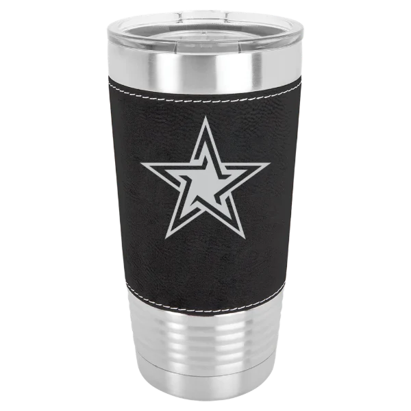 Dominican University (Illinois) Polar Camel 20 oz. Leatherette Grip Tumbler with Standard Lid