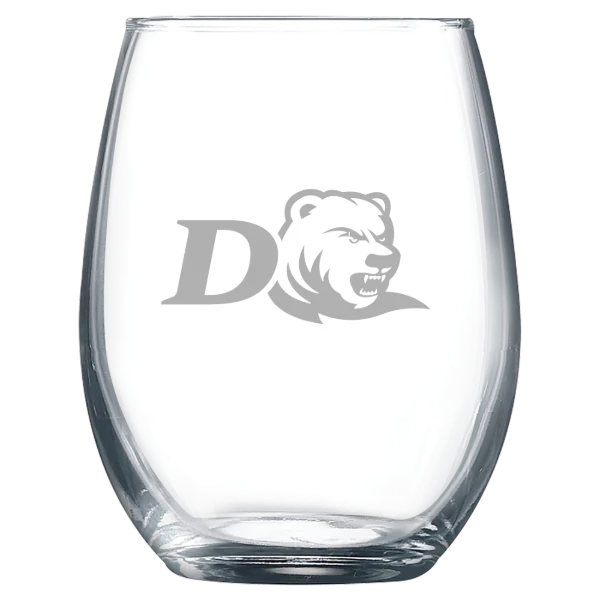 Drew University Polar Camel 9 oz. Stemless Wine Glass