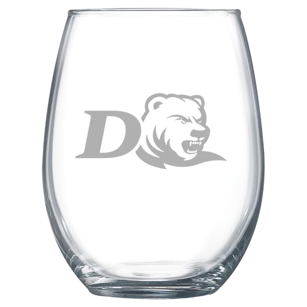 Drew University Polar Camel 15 oz. Stemless Wine Glass