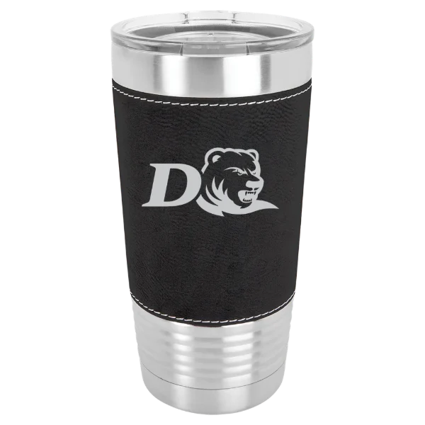 Drew University Polar Camel 20 oz. Leatherette Grip Tumbler with Standard Lid