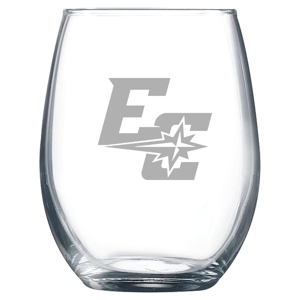 Earlham College Polar Camel 9 oz. Stemless Wine Glass