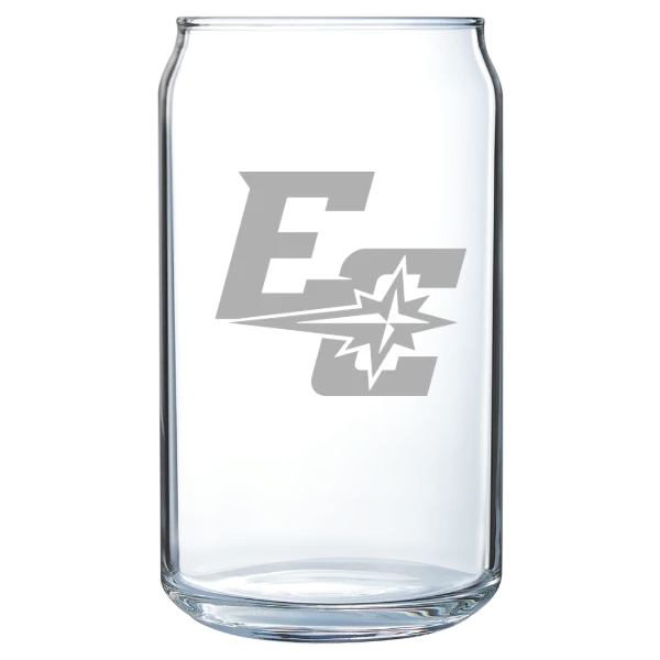 Earlham College Polar Camel 16 oz. Can Glass