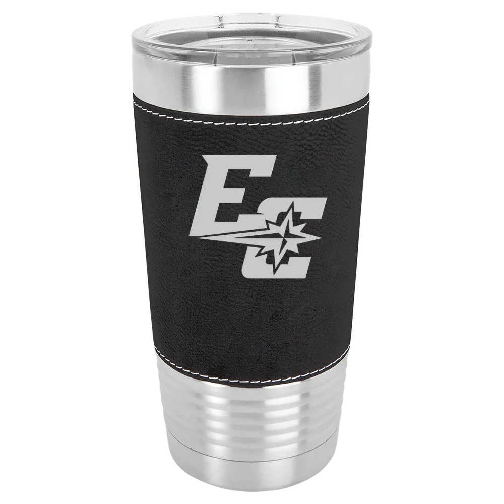 Earlham College Polar Camel 20 oz. Leatherette Grip Tumbler with Standard Lid