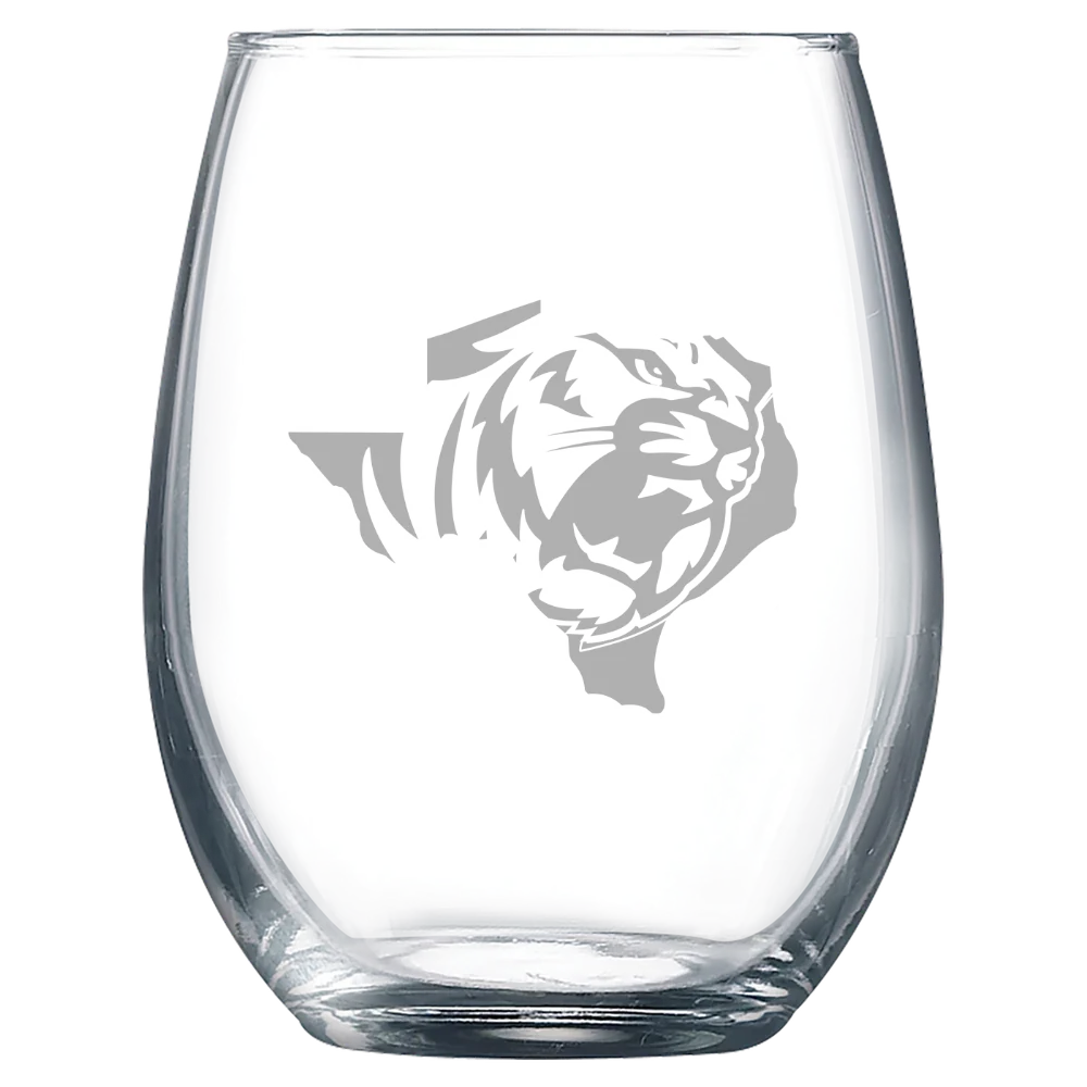 East Texas Baptist University Polar Camel 9 oz. Stemless Wine Glass