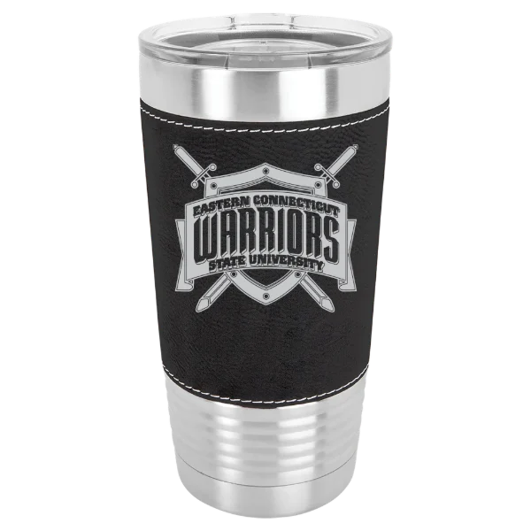 Eastern Connecticut State University Polar Camel 20 oz. Leatherette Grip Tumbler with Standard Lid