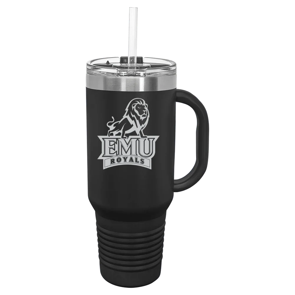 Eastern Mennonite University Polar Camel 40 oz. Travel Mug with Snap Lid & Straw