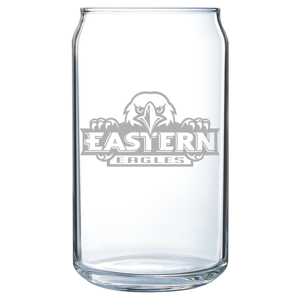 Eastern University Polar Camel 16 oz. Can Glass