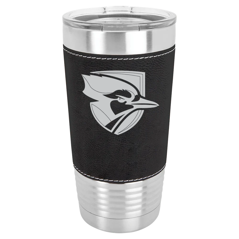 Elmhurst University Polar Camel 20 oz. Leatherette Grip Tumbler with Standard Lid