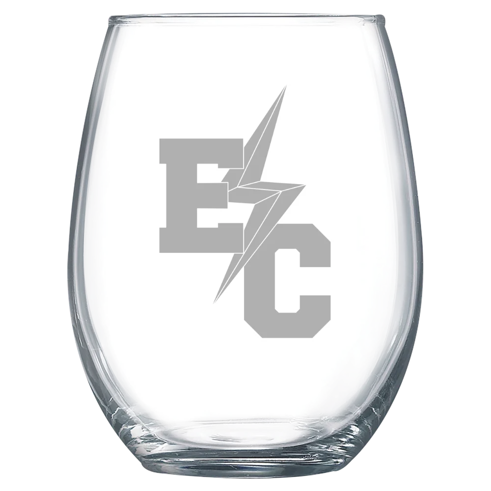 Elms College Polar Camel 15 oz. Stemless Wine Glass