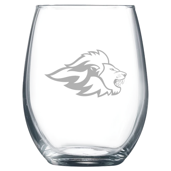 Emerson College Polar Camel 9 oz. Stemless Wine Glass