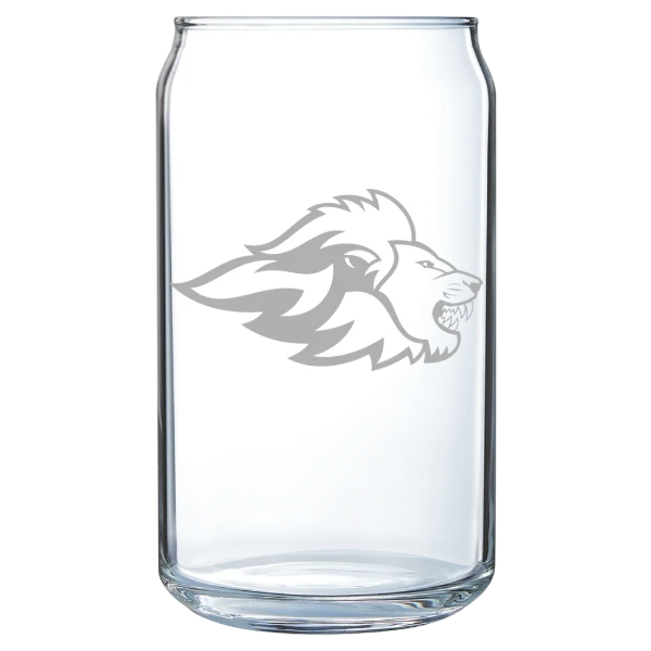 Emerson College Polar Camel 16 oz. Can Glass