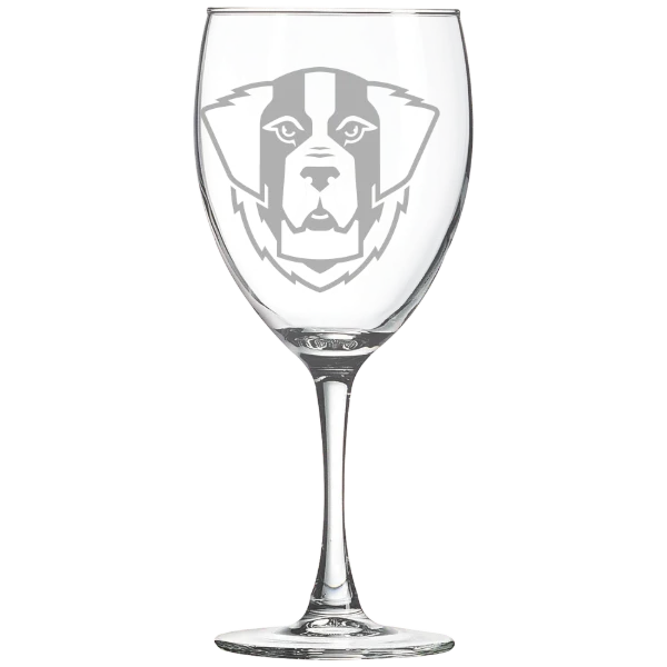 Emmanuel College (Massachusetts) Polar Camel 10 1/2 oz. Wine Glass