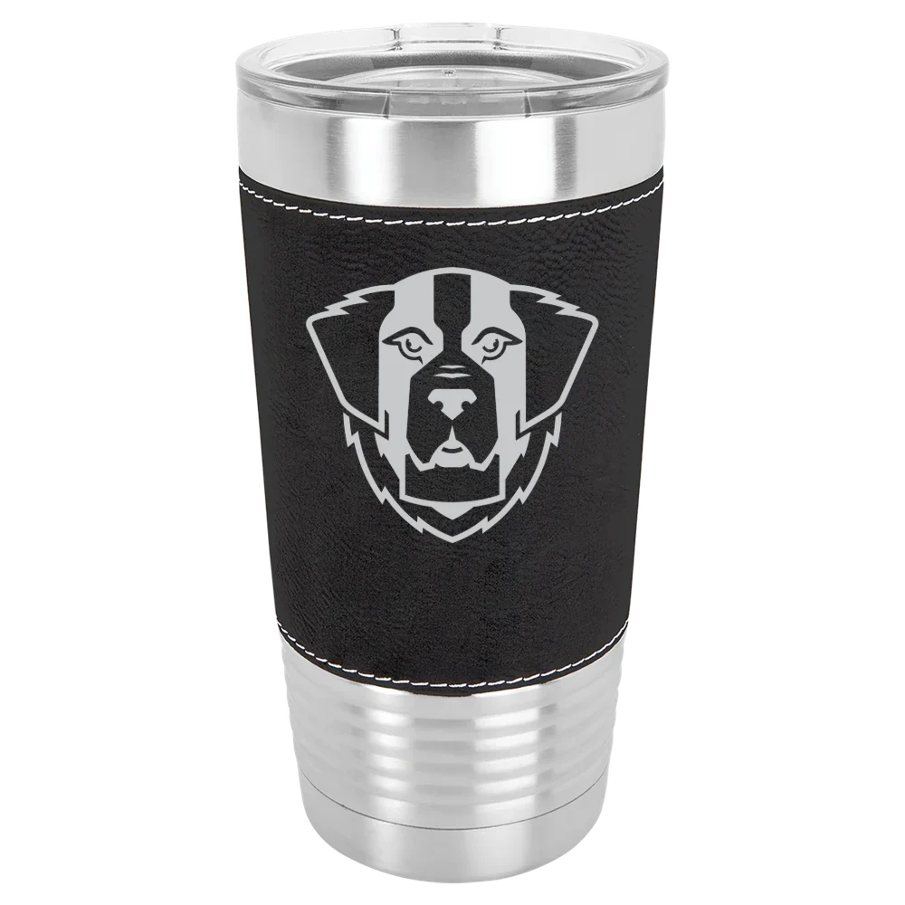 Emmanuel College (Massachusetts) Polar Camel 20 oz. Leatherette Grip Tumbler with Standard Lid