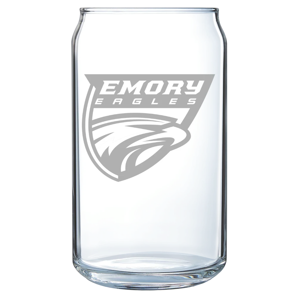 Emory University Polar Camel 16 oz. Can Glass