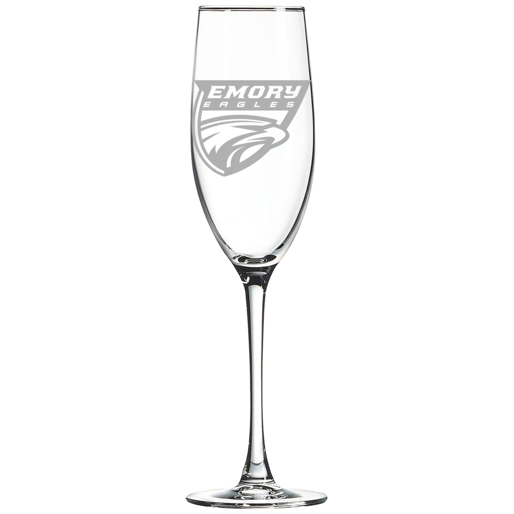 Emory University Polar Camel 8 oz. Champagne Flute
