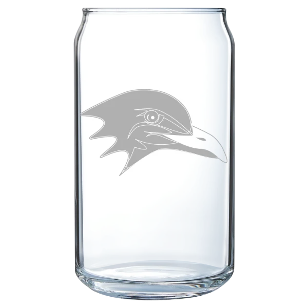 Endicott College Polar Camel 16 oz. Can Glass