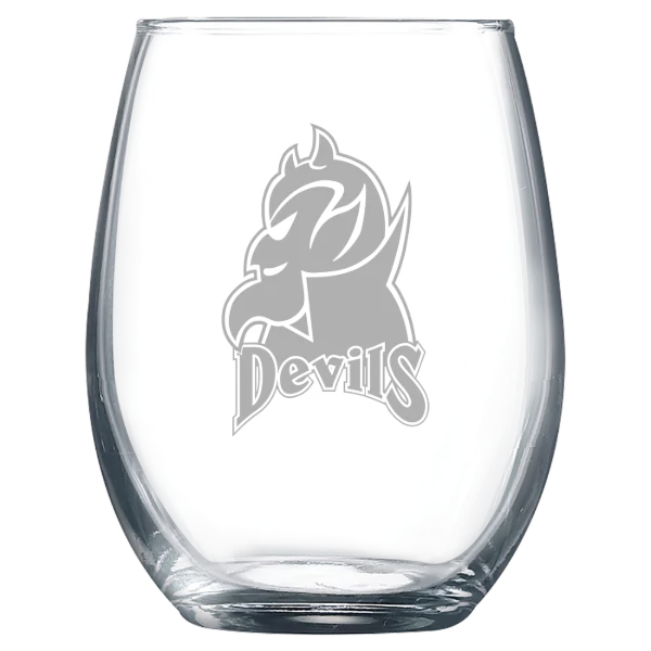 Fairleigh Dickinson University, Florham Polar Camel 9 oz. Stemless Wine Glass