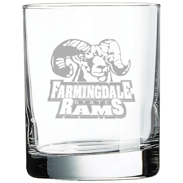 Farmingdale State College Polar Camel 10 1/2 oz. On The Rocks Glass