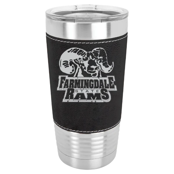 Farmingdale State College Polar Camel 20 oz. Leatherette Grip Tumbler with Standard Lid