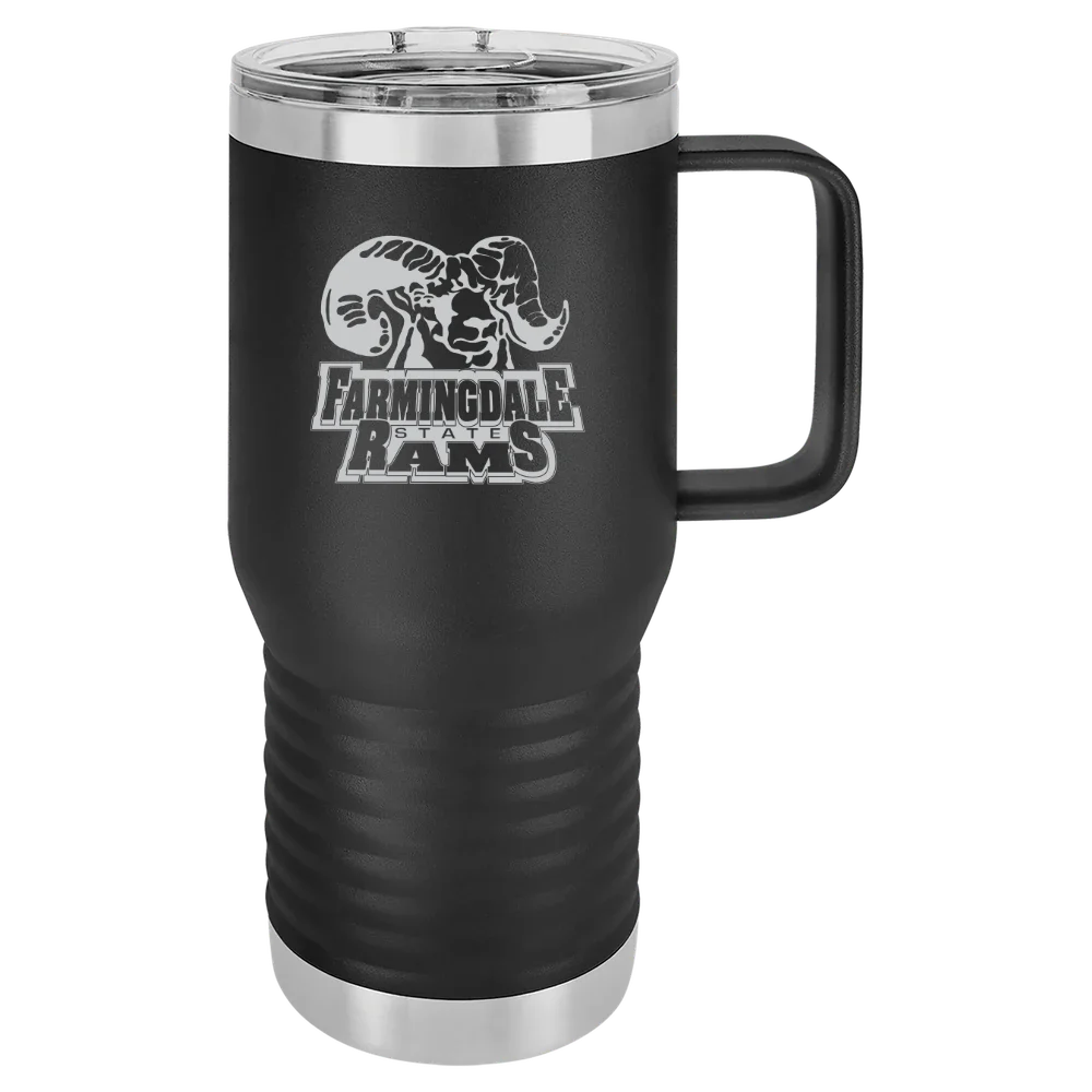 Farmingdale State College Polar Camel 20 oz. Travel Mug with Slider Lid