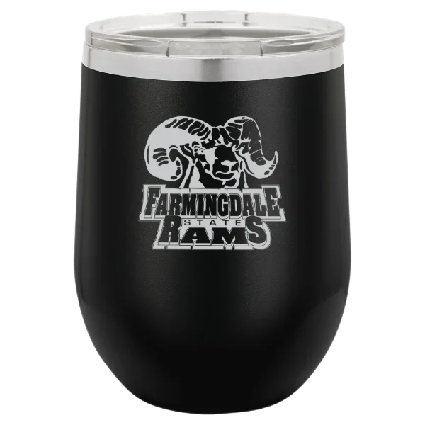 Farmingdale State College Polar Camel 12 oz. Stemless Wine Tumbler