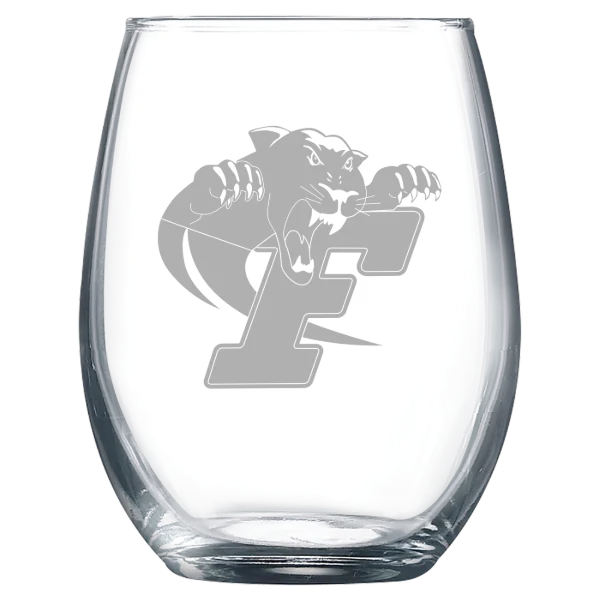 Ferrum College Polar Camel 9 oz. Stemless Wine Glass