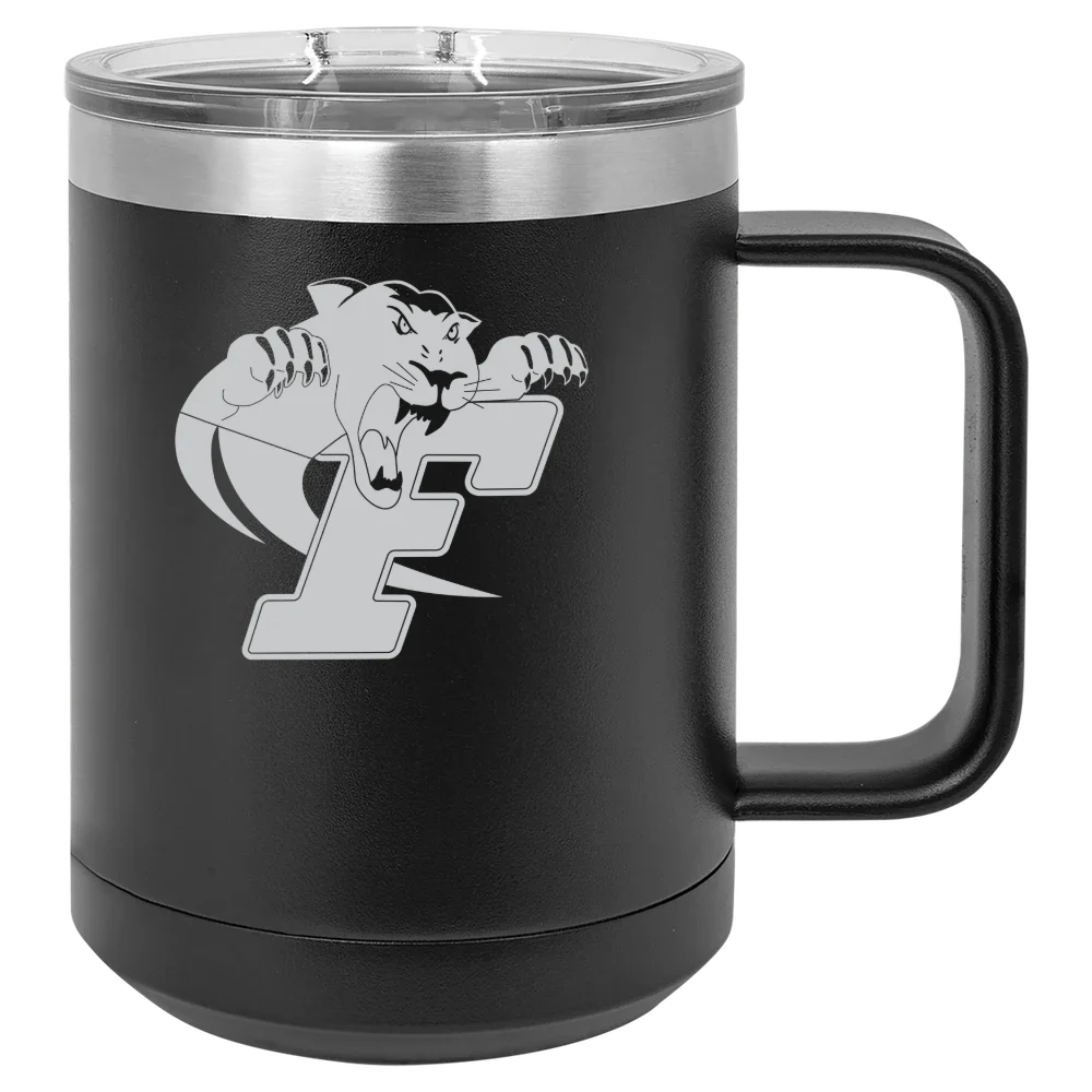 Ferrum College Polar Camel 15 oz. Mug with Slider Lid