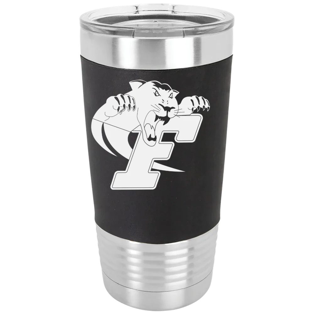 Ferrum College Polar Camel 20 oz. Silicone Grip Tumbler with Standard Lid