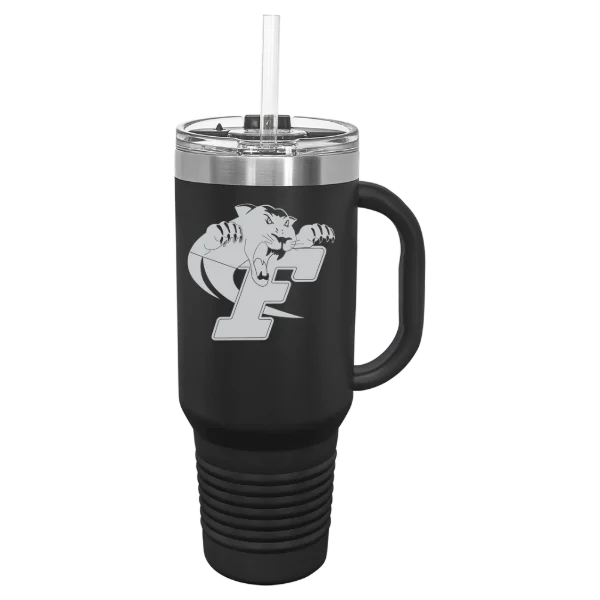 Ferrum College Polar Camel 40 oz. Travel Mug with Snap Lid & Straw
