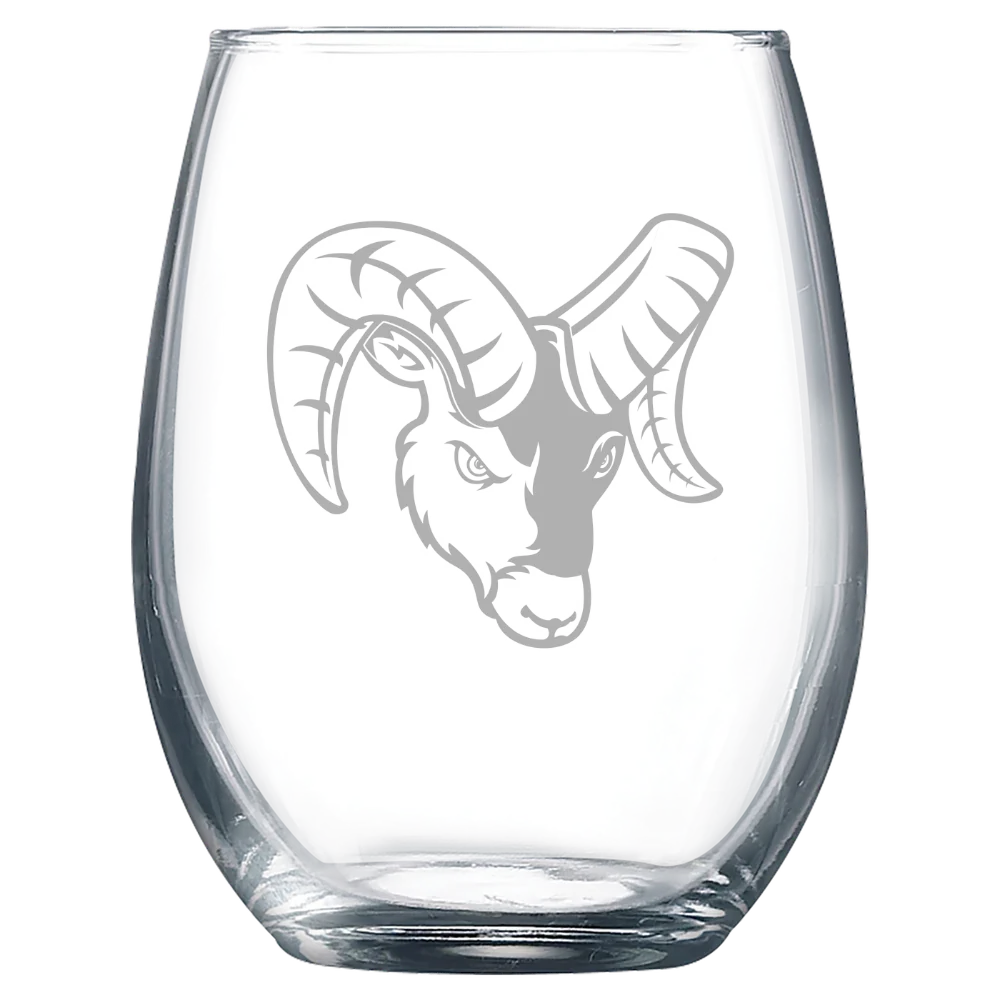 Framingham State University Polar Camel 9 oz. Stemless Wine Glass