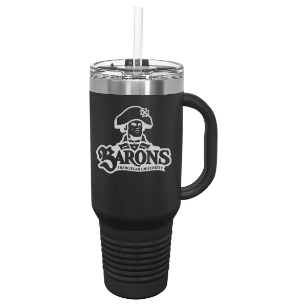 Franciscan University of Steubenville Polar Camel 40 oz. Travel Mug with Snap Lid & Straw