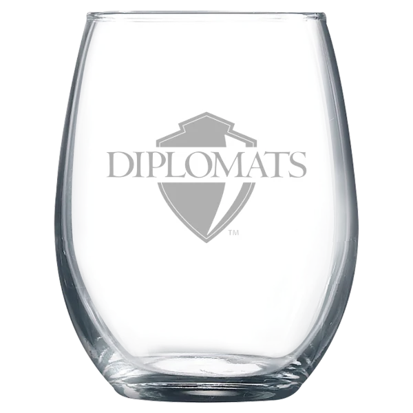 Franklin & Marshall College Polar Camel 9 oz. Stemless Wine Glass