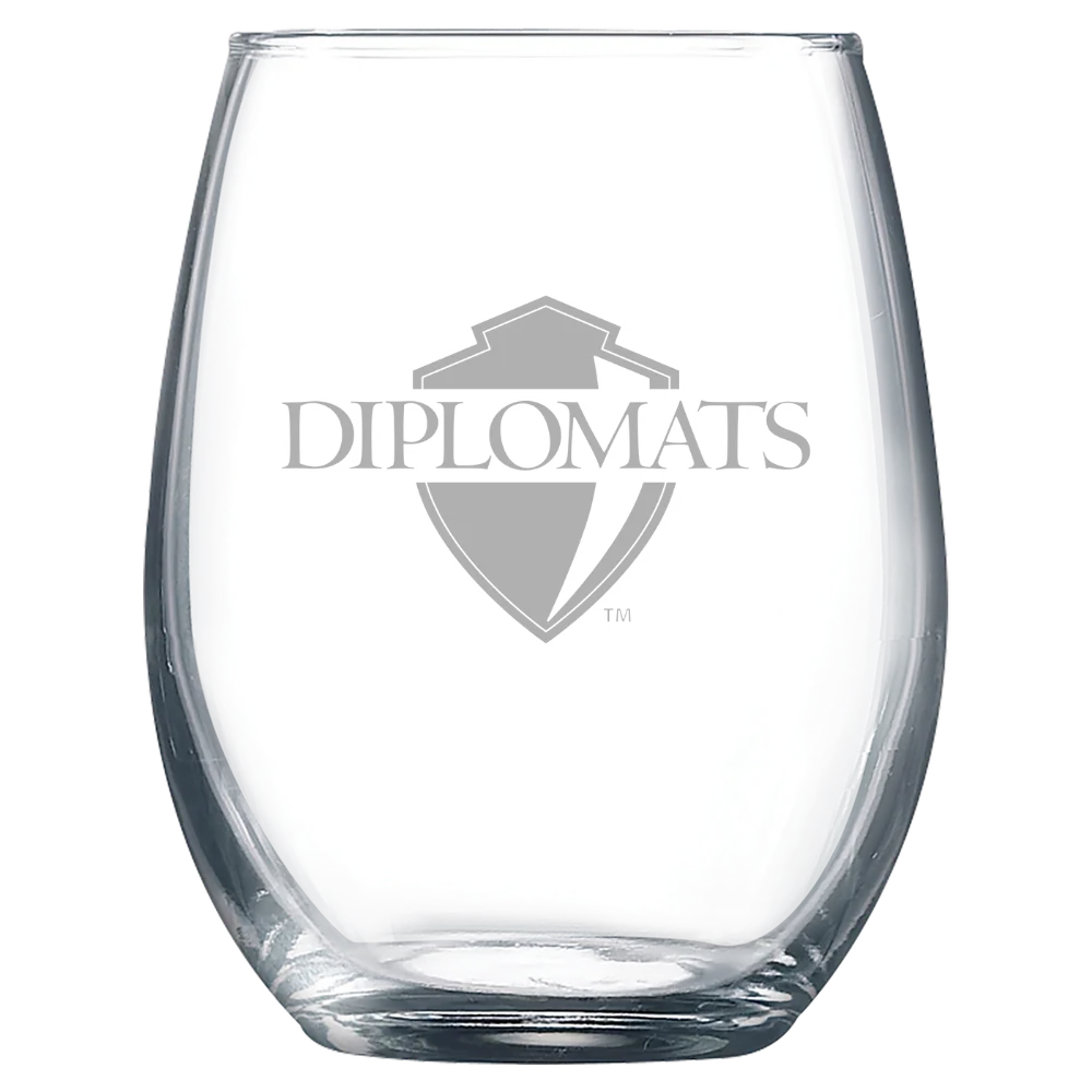 Franklin & Marshall College Polar Camel 9 oz. Stemless Wine Glass