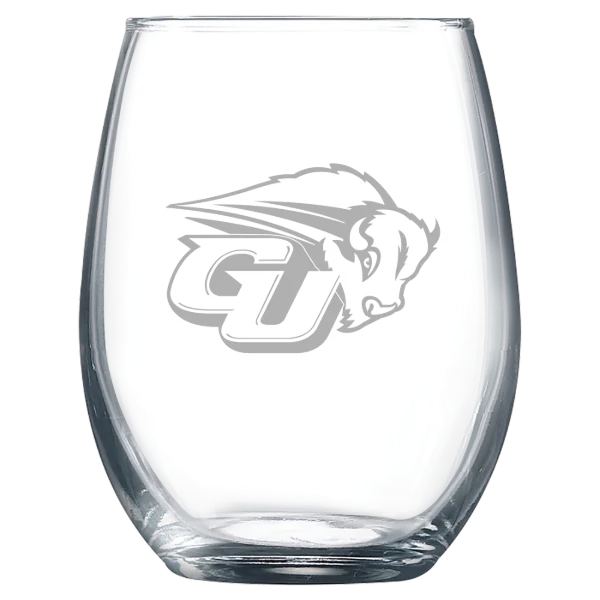 Gallaudet University Polar Camel 9 oz. Stemless Wine Glass