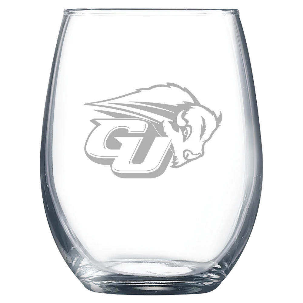 Gallaudet University Polar Camel 9 oz. Stemless Wine Glass