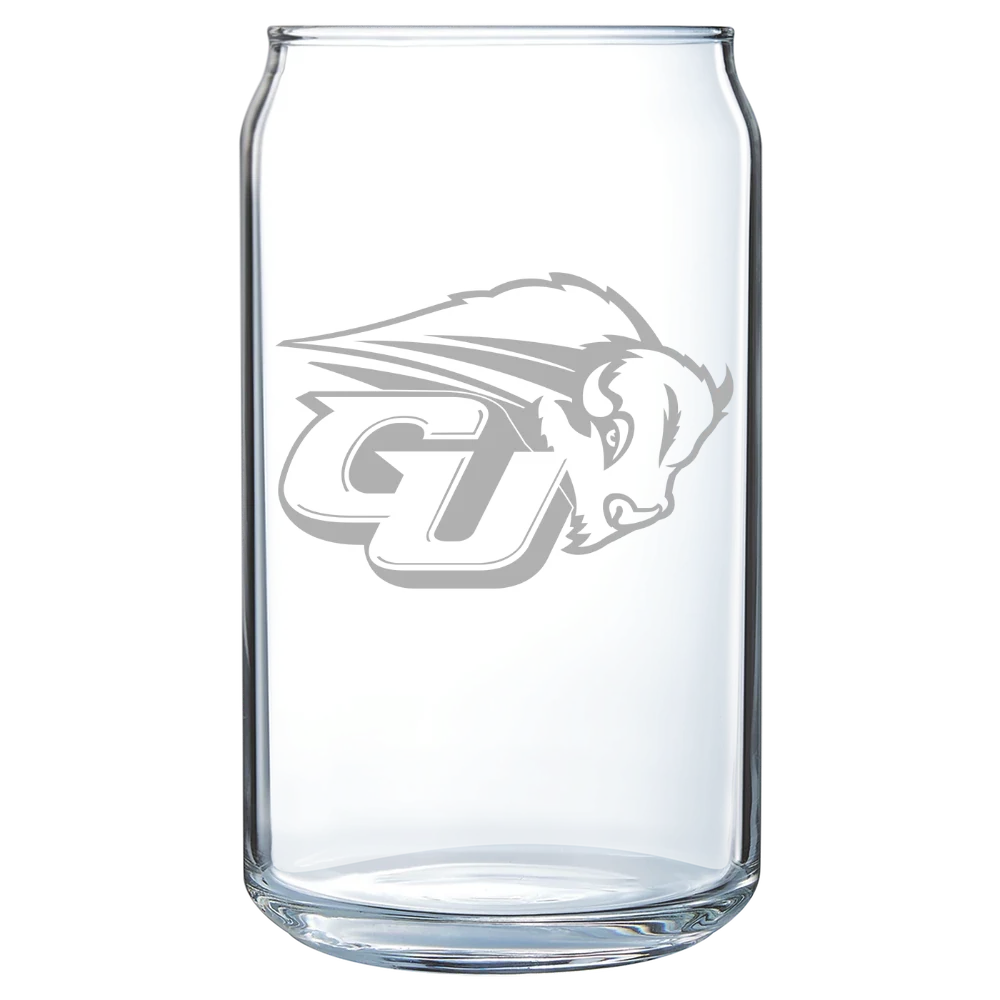 Gallaudet University Polar Camel 16 oz. Can Glass